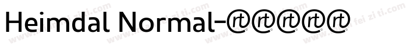 Heimdal Normal字体转换